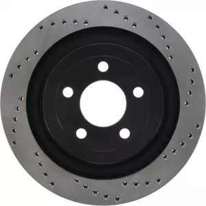 StopTech HC rear brake discs 330mm drilled suitable for Ford Mustang 15-22