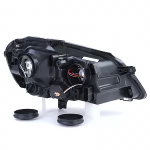 GTI Cup Headlight Black Left fits for VW Polo 9N3 2005-2009