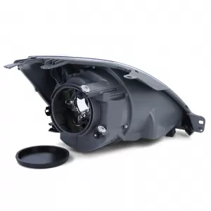 Headlight H4 Black with Motor Left for Ford Fiesta JH JD 05-07