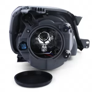Headlight H4 Black with Motor Left for Ford Fiesta JH JD 05-07