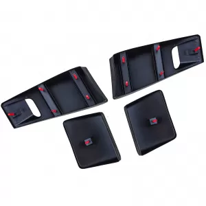 Set di louver per parete laterale posteriore e C-pillar adatto per Ford Mustang 67-68 Fastback-image-6258027