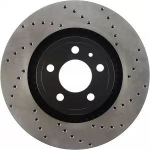 StopTech HC front brake discs 352mm drilled fits Ford Mustang 15-21