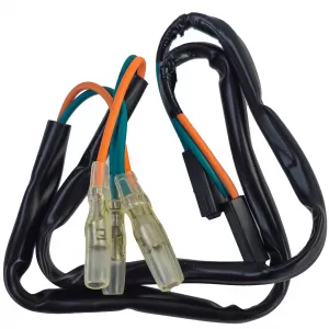 Motorcycle indicator adapter cable pair for various Honda and Kawasaki motorcycles