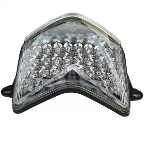 Motorcycle LED Tail Light Clear Glass Chrome for Kawasaki Ninja ZX-10R 06-07