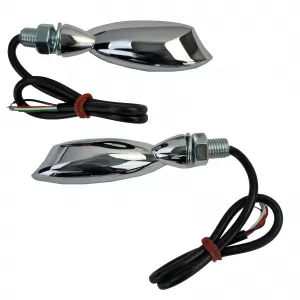 Universal motorcycle clear glass LED indicator taillight set MORELLA with E-mark