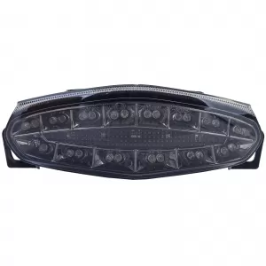 Motorcycle LED Tail Light Clear Glass Black for Kawasaki 650 ER6 2009-2011