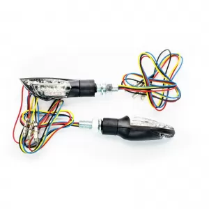 Motorcycle Universal Clear Glass LED Indicator Set Speedo