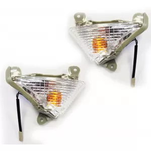 Motorcycle clear glass front indicator fits Kawasaki Z 1000 10-13 with E-mark