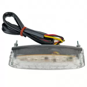 Universal motorcycle clear lens LED taillight NEMESIS with E-mark