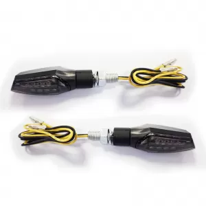Universal motorcycle LED indicators PROTECH smoke with E-mark