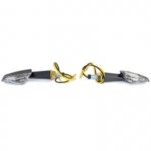 Universal Motorcycle Clear Glass LED Indicator Set APEX with E-Mark