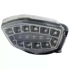 Motorcycle LED Tail Light Clear Lens Chrome for Kawasaki Ninja 250R EX250 08-11