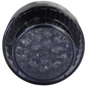 Motorcycle LED Taillight Button Universal Custom Black Tinted with E-Mark