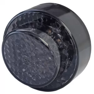 Motorcycle LED Taillight Button Universal Custom Black Tinted with E-Mark