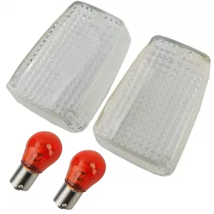 Motorcycle Indicator Lens White for Honda CB 1100 650 750 900 CBX 500 CX GL 650 1100