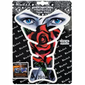 Motorcycle Tank Pad Scratch Protection Rose Eyes Keiti KT8140 for Honda Kawasaki Suzuki