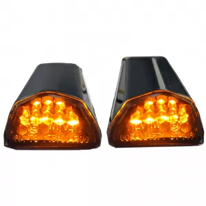 Motorcycle Universal Fairing Indicators Side Indicators Black with E-Mark
