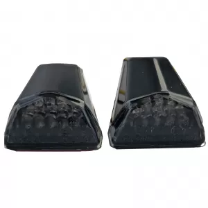 Motorcycle Universal Fairing Indicators Side Indicators Black with E-Mark
