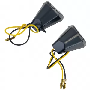 Motorcycle Universal Fairing Indicators Side Indicators Black with E-Mark