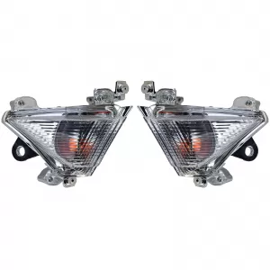 Motorcycle Indicator Housing Front Turn Signal Clear Lens for Kawasaki Ninja ZX10R 04-05