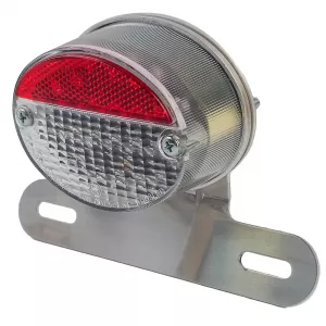 Motorcycle Mini LED Taillight Clear Glass RETRO Universally Usable