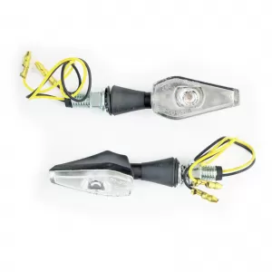 Universal clear glass LED indicator set tail for motorcycle, scooter, quads, etc.