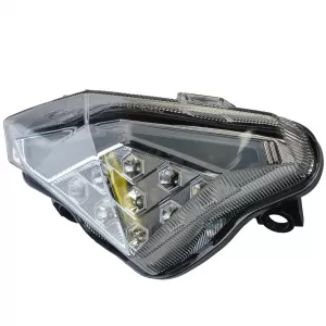 Motorcycle LED taillight chrome clear lens for Kawasaki ER6N ER6F ER-6N ER-6F from 2012