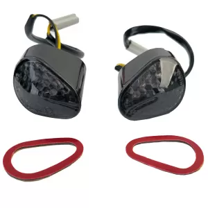 Motorcycle LED Fairing Indicators Smoke for Yamaha R1 2008-2009 with E-Mark