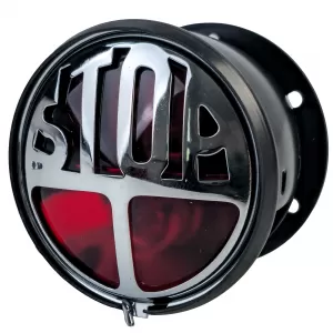 MILLERS STOP taillight Oldschool halogen universal for custom cafe racer
