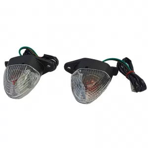 Motorcycle fairing indicators clear lens rear for Kawasaki with E-mark
