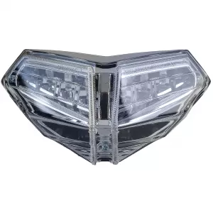 image-59-Motoros LED hátsó lámpa, átetsző búra, króm, Ducati 848 850 1098 1198