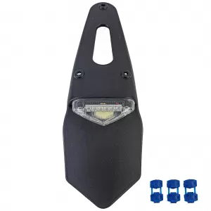 Motorcycle LED taillight license plate holder for Enduro Cross Sumo E-mark