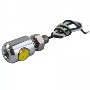 Mini LED license plate light chrome for motorcycle scooter custom