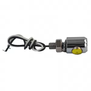 Mini LED license plate light chrome for motorcycle scooter custom