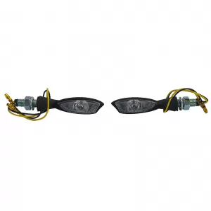 Universal motorcycle clear glass LED indicator set MORELLA with E-mark
