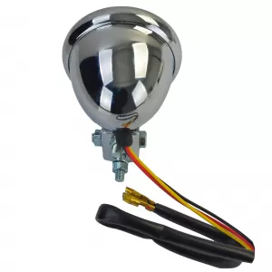 Universal motorcycle LED tail light Bates style smoke chrome with E-mark