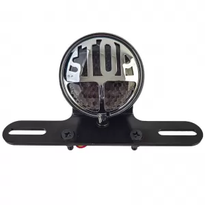 Motorcycle LED Millers Stop Tail Light Brake Light Custom with Bracket + E-Approved