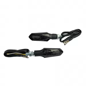 Universal motorcycle LED indicator daytime running light set DOMINATOR SMOKE with E-mark
