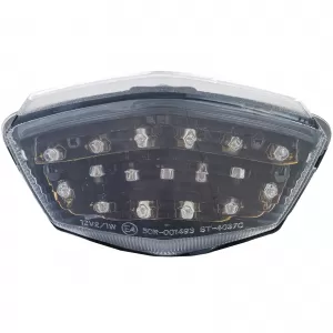 Motorcycle LED Tail Light Clear Lens Black for Kawasaki Ninja 250R EX250 08-11