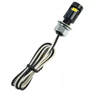 Motorcycle LED License Plate Light Mini Black Aluminum Universal