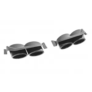 Terminali di scarico decorativi per VW Golf 7 7.5 2012-2020 R Design Nero-image-6328024