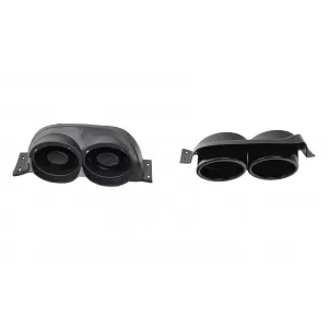 Terminali di scarico decorativi per VW Golf 7 7.5 2012-2020 R Design Nero-image-6328026