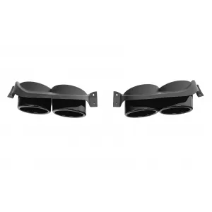 Terminali di scarico decorativi per VW Golf 7 7.5 2012-2020 R Design Nero-image-6328027