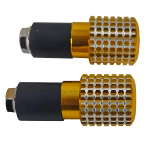 Motorcycle Universal CNC Aluminum Handlebar Ends Handlebar Weights Gold 7/8" 6mm