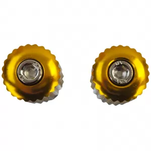 Motorcycle Universal CNC Aluminum Handlebar Ends Handlebar Weights Gold 7/8" 6mm