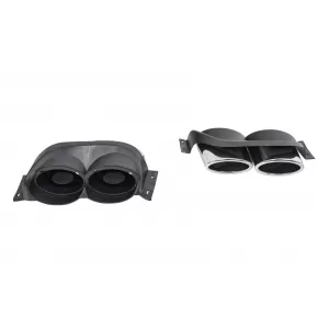 Terminali di scarico decorativi per VW Golf 7 7.5 2012-2020 R Design Cromo-image-6328032