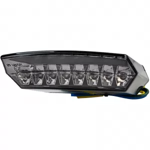 Motorcycle LED taillight brake light universal Boston style custom smoke E-approved