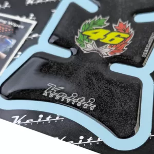 Motorcycle Tank Pad Scratch Protector Rossi 46 Keiti KT-8160 for Honda Kawasaki Suzuki