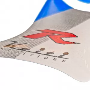 Motorcycle Tank Sticker Tankpad Race White Blue for Suzuki Honda KTM Yamaha