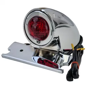 Motorcycle taillight Sparto chrome universal for chopper old school Harley retro